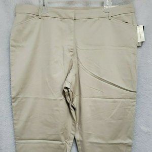 Studio Works NWT Stone Brown Capri Pants Size 22W